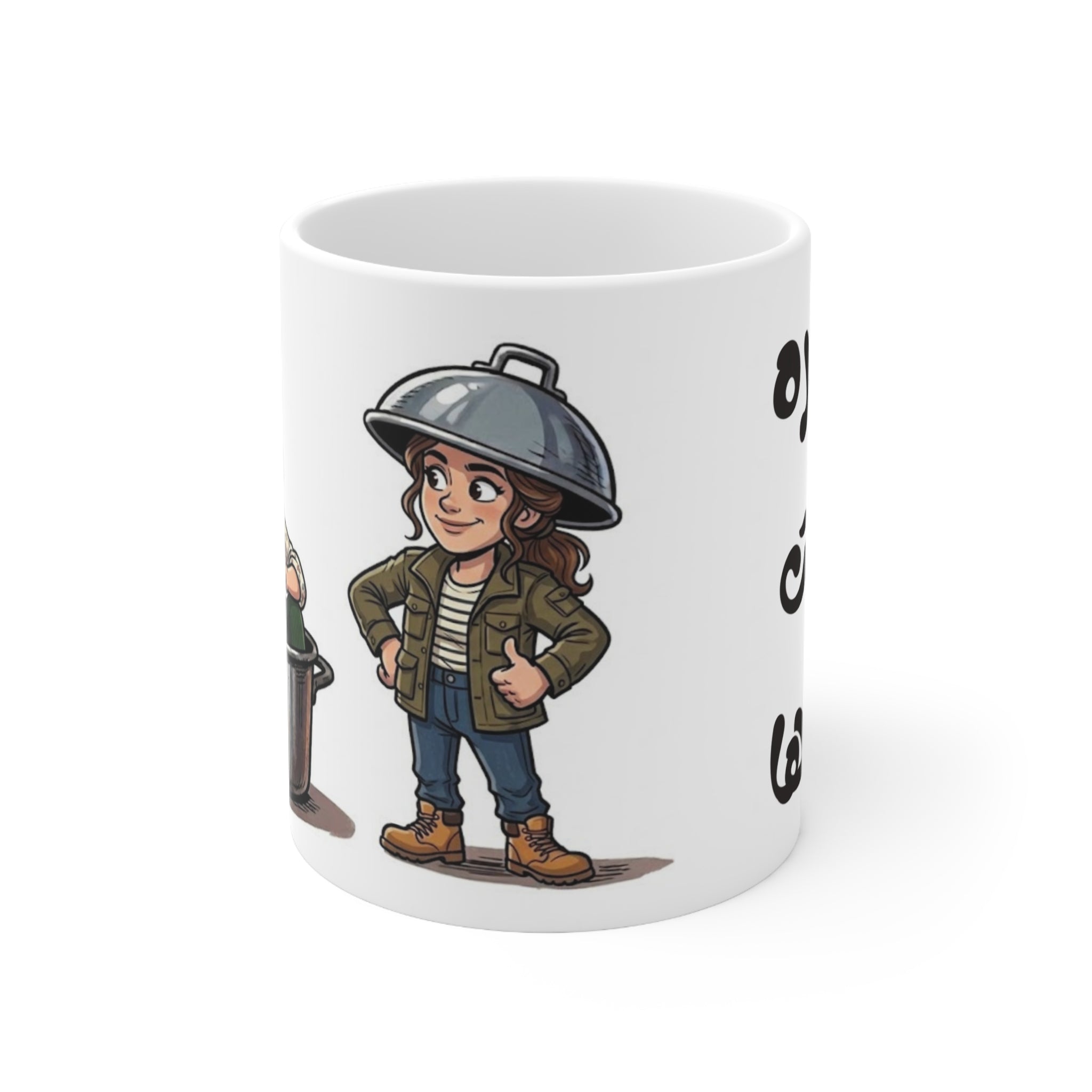 Tanjara W La’et Ghataha Mug (Women Design), Funny Arabic Friendship Ceramic Mug (325ml, 11oz)