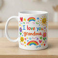 Turn Your Child’s Drawing Into a Mug, Personalised Kids Artwork Ceramic Mug (325ml, 11oz)