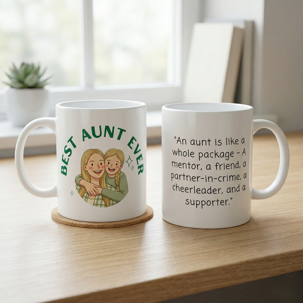 Personalised Photo Mug with Custom Quote | Any Language Gift, Ceramic Mug (325ml, 11oz)