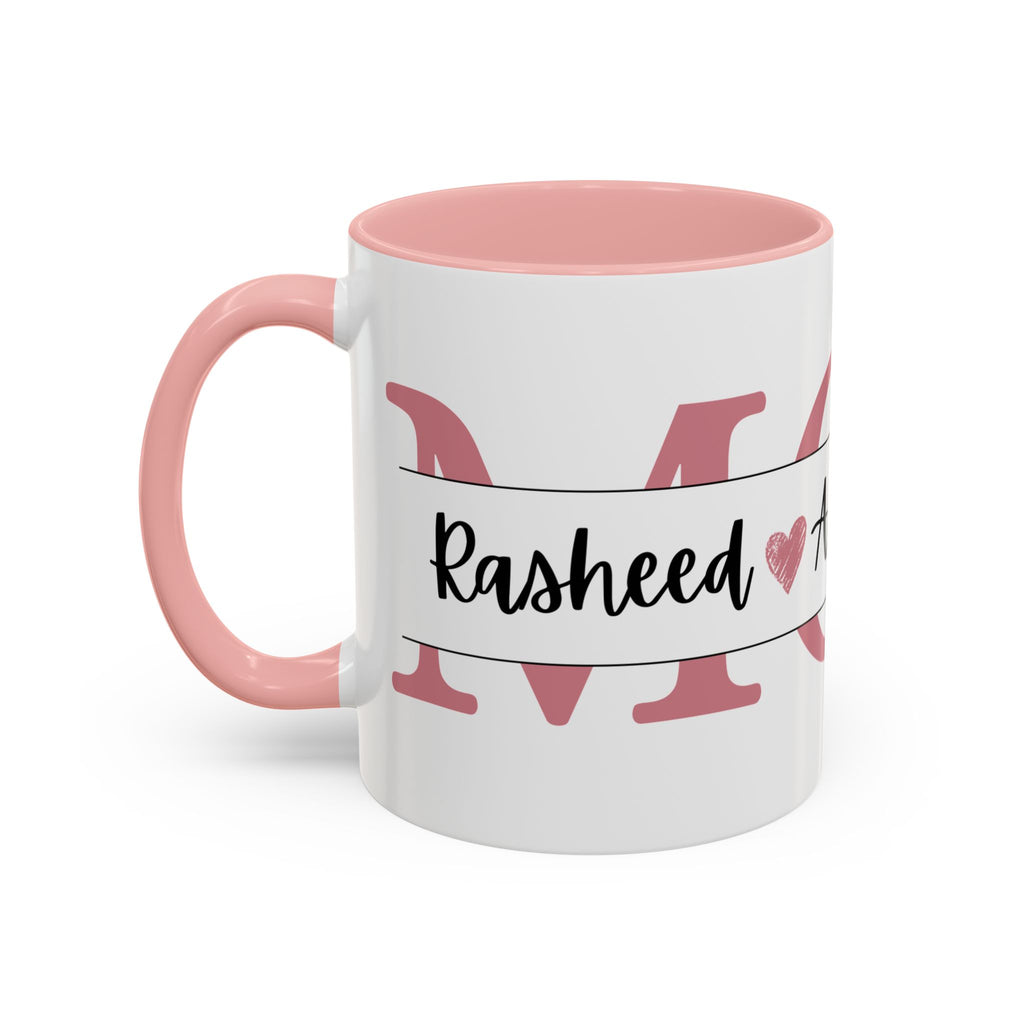 Personalised Mom or Dad Name Mug, Custom Kids Names Ceramic Mug (325ml, 11oz)