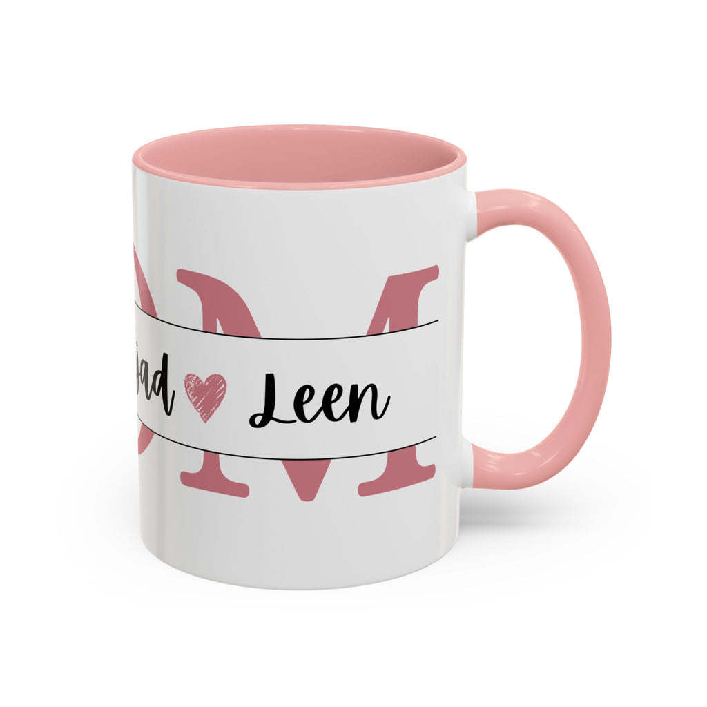 Personalised Mom or Dad Name Mug, Custom Kids Names Ceramic Mug (325ml, 11oz)