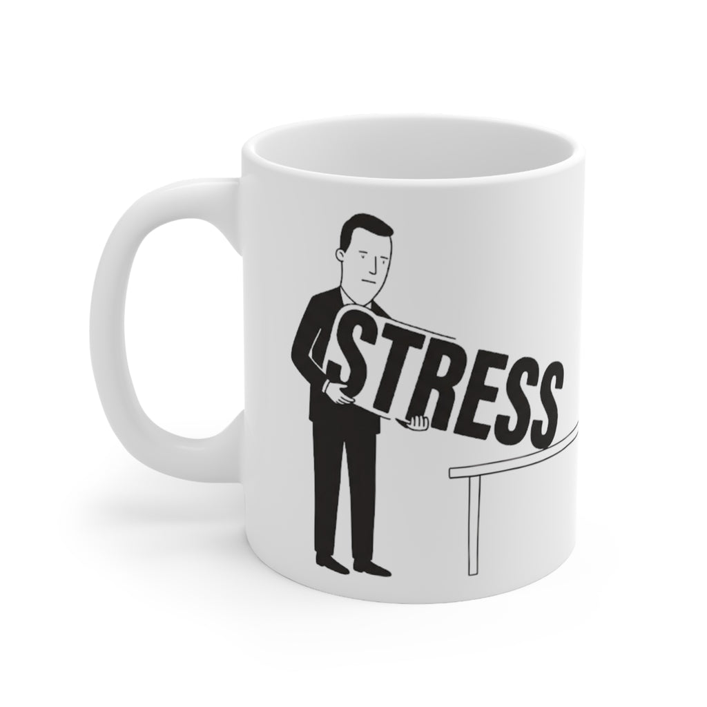 I Bring a Lot to the Table, Mostly Stress Mug, Funny Office Ceramic Mug (325ml, 11oz)